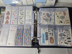 HUGE Creative Memories Binder, Sleeves, Stickers, & Paper Lot Binder #2