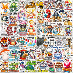 Stickers for Water Bottles 200 Pcs VSCO Sticker Packs Flower and Plant Theme Wat