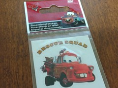 PIXAR Cars Rescue Squad Tow Mater 11 Piece Sticker Pack New Sealed