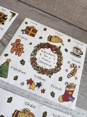 Joy Marie Retired Stickers Country Christmas Wreath Angel Home LOT #48