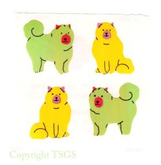 Vintage 80’s Great Seven 7 PEARLY Husky Dogs Sticker Mod