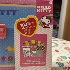 Hello Kitty Sticker Activity Kit 200 Stickers 20 Page Activity Book Carry Case
