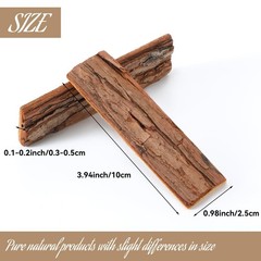 Sosation 135 Pcs 4″ Wood Crafts Sticks Tree Bark for Crafts Natural Madera pa…