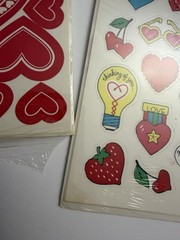 Vintage Hallmark Candy Conversation Hearts Lips Valentines Day Lot – 34 Sheets