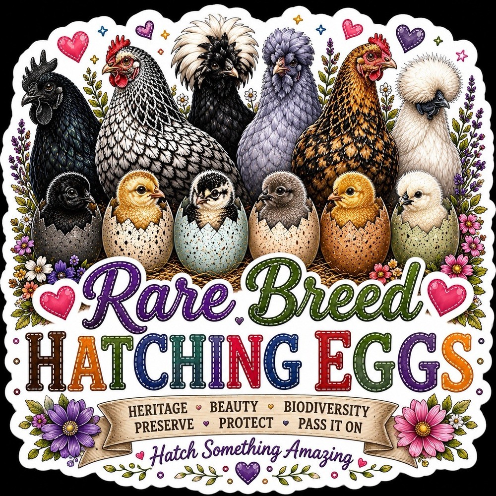 Rare Chicken Hatching Egg Shipping Labels Stickers 100