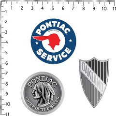 PONTIAC EMBLEM VARIETY DIE CUT VINYL 11 CT STICKER PACK