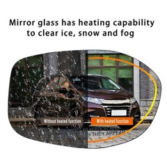 Right Passenger Side Mirror Glass Replacement For 2014 2015 2016 2017 HONDA O…