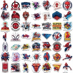 50Pcs Spiderman Sticker for Kids, Cool Cartoon Waterproof Vinyl Stickers for