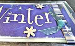 Fresh Winter Snowflakes Glitter Accents Paper Bliss Sticker 2006 NOS