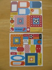 Unbranded SPORTS/SCHOOL Stickers and Die Cuts 2 Sheets 8″ X 8″ NEW