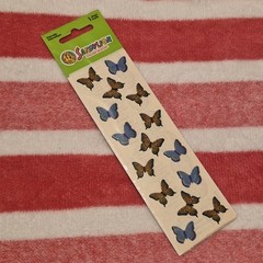 Vintage y2k Sandylion Butterfly prismatic Sticker Sheet Pack NOS scrapbook