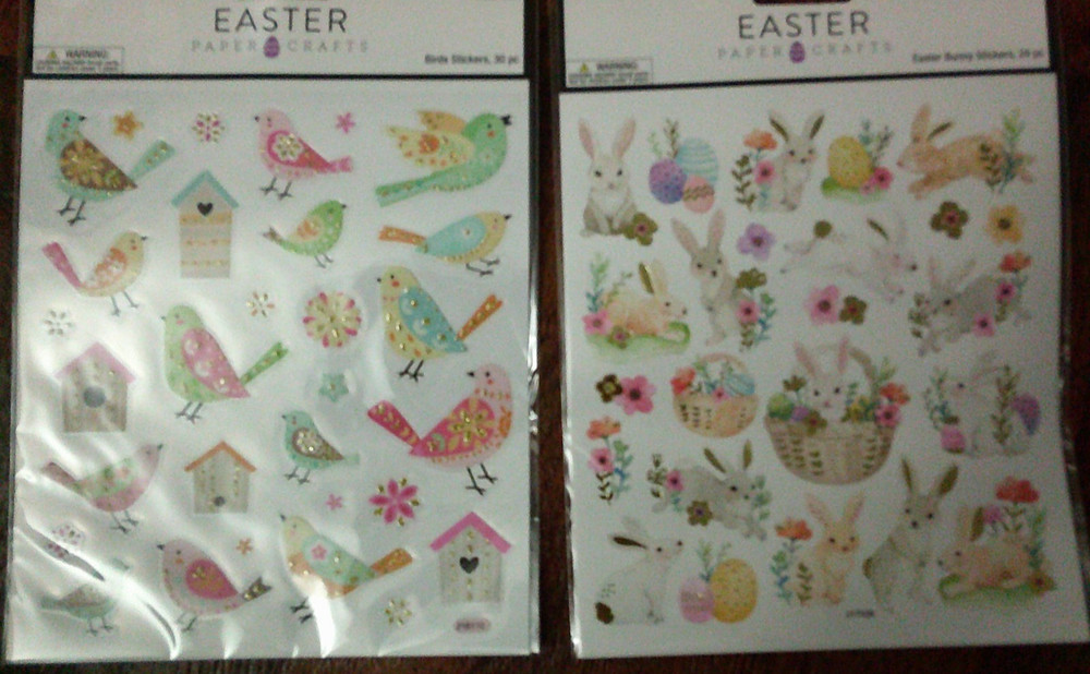 2 NEW the paper studio HAPPY EASTER theme scrapbooking stickers