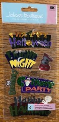 Jolees Spooky Signs Fright Night Costume Party Happy Haunting Halloween Boo Eeek