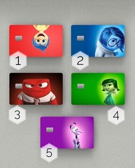 Inside Out Credit Card Skin / Credit Card Sticker / Debit Credit Card Cover
