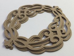 {3} *VINTAGE OVAL FRAME* Decorative Picture Frames – Bare Chipboard Die Cuts
