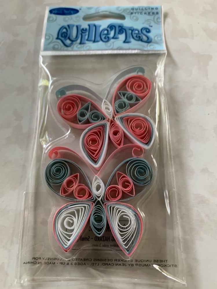 JOLEE’S BOUTIQUE 3D QUILLETTES QUILLING BUTTERFLY MULTI-COLORS BUTTERFLIES