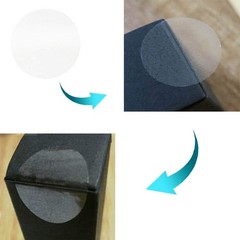 1000 Pcs Clear Retail Package Seals 1 Inch Round Circle Wafer Seal Sticker