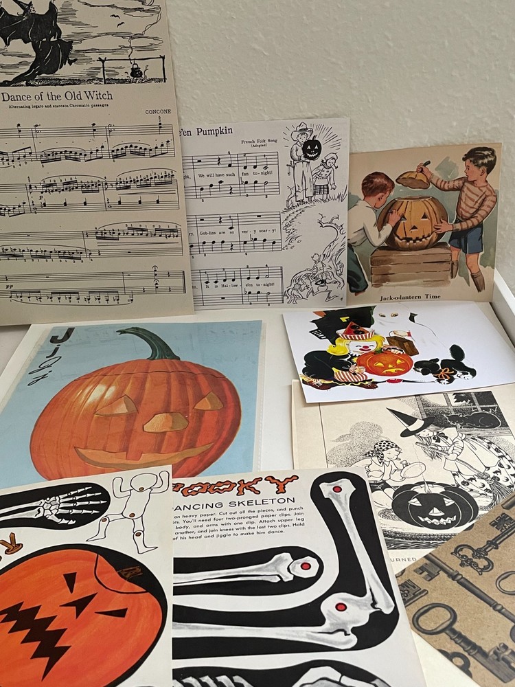 Vintage Halloween Ephemera For Junk Journals and more