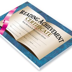 Reading Achievement Certificate, 11 x 8-1/2 inches, Paper, Pack of 30