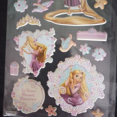 EK Success Disney Tangled Rapunzel Dimensional Stickers 20pc Vintage 2011 Rare