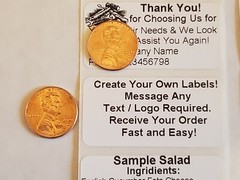 Custom Personalized Labels Stickers Asset Tag Price Business Store 2″x1″