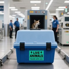 Remarkable Live Animals Please Handle with Care Stickers,2 X 3 Inch Fluorescent