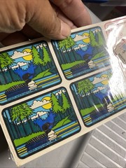 Mello Smellos Scratch and Smell Stickers Sealed Pack Vtg Fruit Hoops Pine Trees