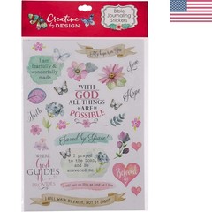Religious Figure & Nature Design Stickers for Bible & Scrapbooking – 90+ Count