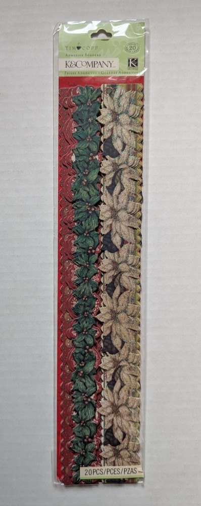 Tim Coffey Christmas Adhesive Scrapbooking Borders By K&Company VERY RARE