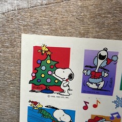 VTG Peanuts Characters Snoopy Stickers 1958, 1965 United Feature Syndicate