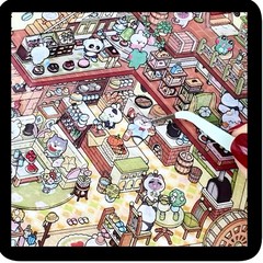 2 (3D) 8.89 x 7.48 Isometric Scene Rooms. Castle and Magic School.