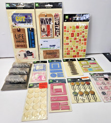 HUGE LOT NEW MAKING MEMORIES SCRAPBOOK PAPER CRAFT LOT 12 PACKS MIX MEDIA