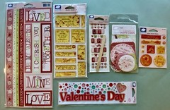 Lot Of Valentines Day Stickers! Jolee’s Boutique, Cloud 9, Reminiscence, Etc