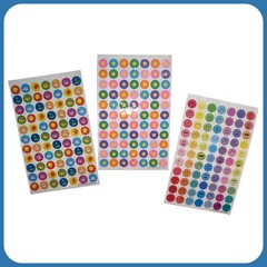 3 Sheets Vintage 1999 Sandylion Kromekote Prismatic Stickers Party/Stars/Smiley