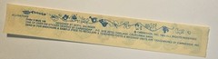 Vintage 1983 Toots by Cardesign Inc. Alligators Sticker Strip #MUS 146