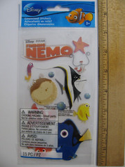 Disney Stickers FINDING NEMO Dimensional 15 Pieces NOS