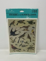 Vintage Hallmark Assorted Bird Birds Species Stickers Seals 4 Sheets NIP Sealed