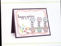 Imaginisce » Happy Spring Flower Acrylic Snag’em Stamp » 400589