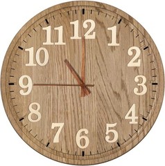 Jetec 75 Pieces Wooden Clock Numbers Kit in 5 Sets Arabic Original Color