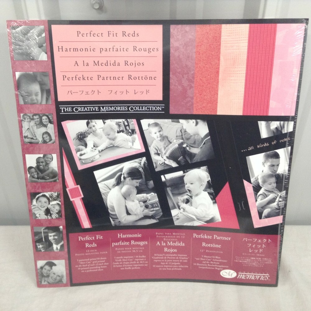New/Sealed ‘2005’ Creative Memories ‘Perfect Fit Reds’ Photo Mounting Paper