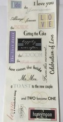 WEDDING DAY SAYINGS Stickers(20pc) MAMBI•Bride•Groom•Honeymoon •Cake•Ceremony••