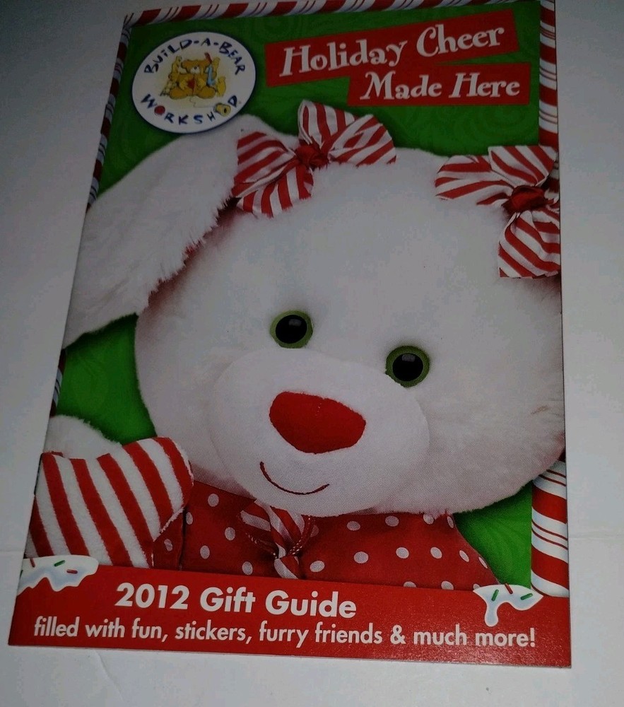 HTF Build-A-Bear Christmas Gift Guide With Stickers Collector’s 2012