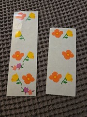 Vintage Mrs. Grossman Floral Flower Sticker Sheets Lot – Tulips Lillies Pansies