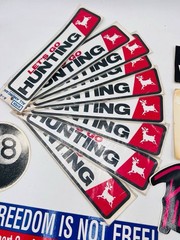 Lot of 20+ Vintage Stickers – Rock Bands, Military, Peace, Hunting, AC/DC…