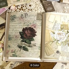Assorted Lots Beautiful Retro Flora Floral Double-Sided Scrapbooking Paper