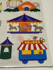VTG Mrs. Grossman’s Stickers Carnival Amusement Park 2 Sheets 1999 Acid Free NOS
