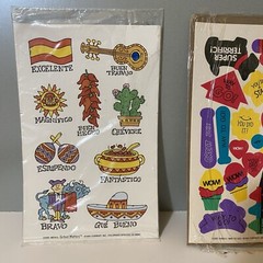 Vintage 1990s Current Inc Spanish & English Reward Stickers
