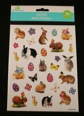 Photo Stickers – Bunnies At Play – 30 Stickers – Easter – Way To Celebrate