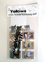 17 Piece YELLOWSTONE Scrapbooking Kit Tags Frames Titles Old Faithful