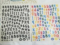 NEW Lot 6 Sets Provo Craft Letters Numbers Black Multi Gold Acid Free -F
